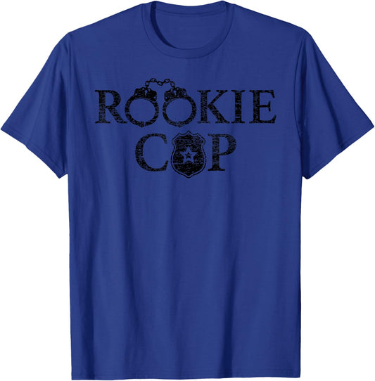 Rookie Novelty Funny Rookie Cop Police Shirt T-Shirt - T-Shirt | Royal