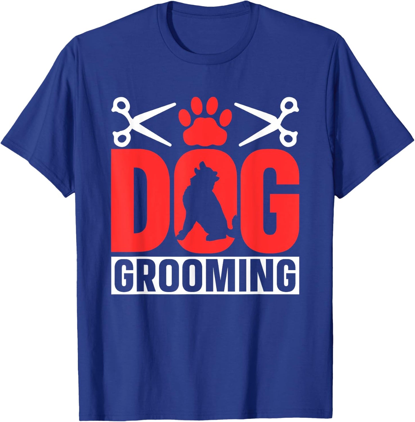 Dog Grooming Cute Groomer Dogs Men Women T-Shirt - T-Shirt | Royal