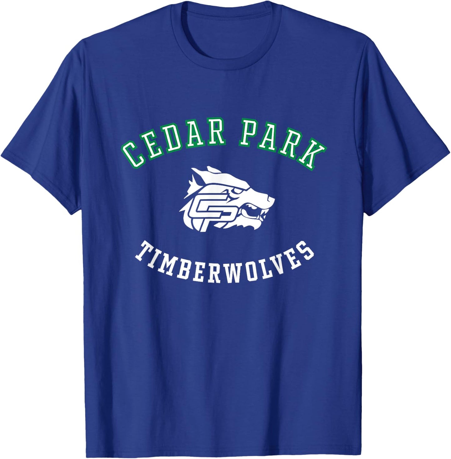 Cedar Park High School Timberwolves C8 T-Shirt - T-Shirt | Royal