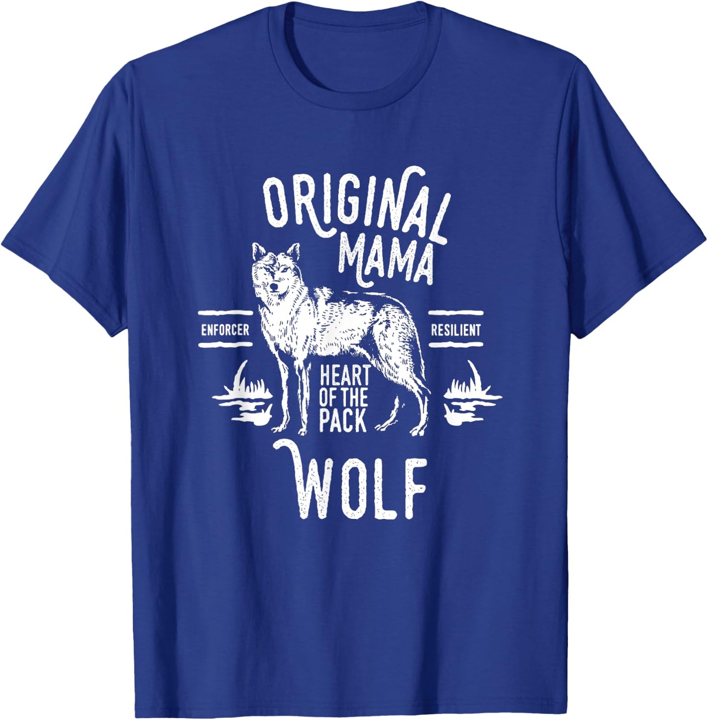 Original Mama Wolf, Heart of the Pack, Mother's Day T-Shirt - T-Shirt | Royal