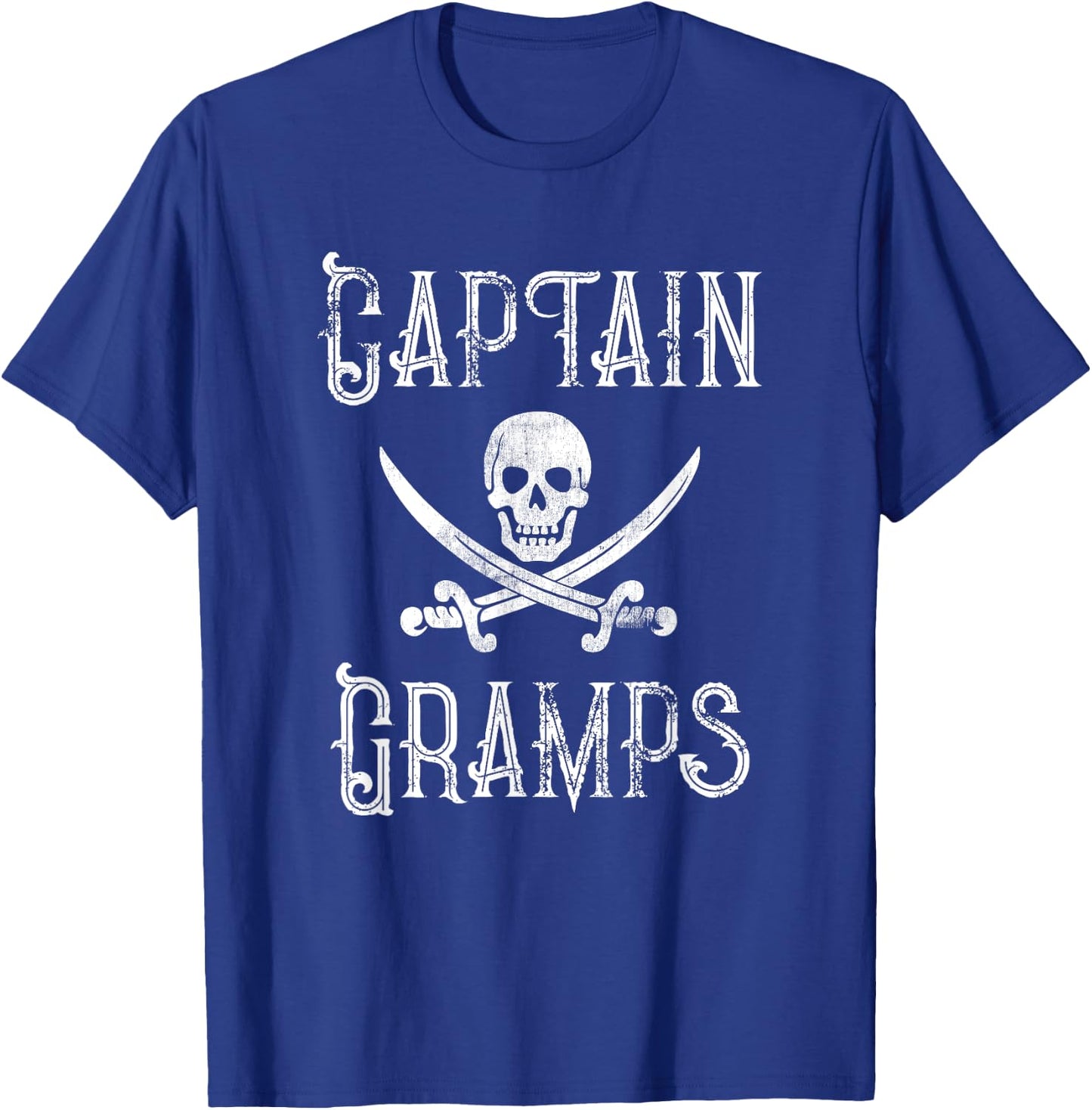 Boat Captain Gramps Grandpa Gift T-Shirt - T-Shirt | Royal
