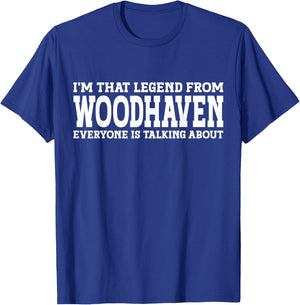 Woodhaven Hometown Home Roots Funny City Woodhaven T-Shirt - T-Shirt | Royal
