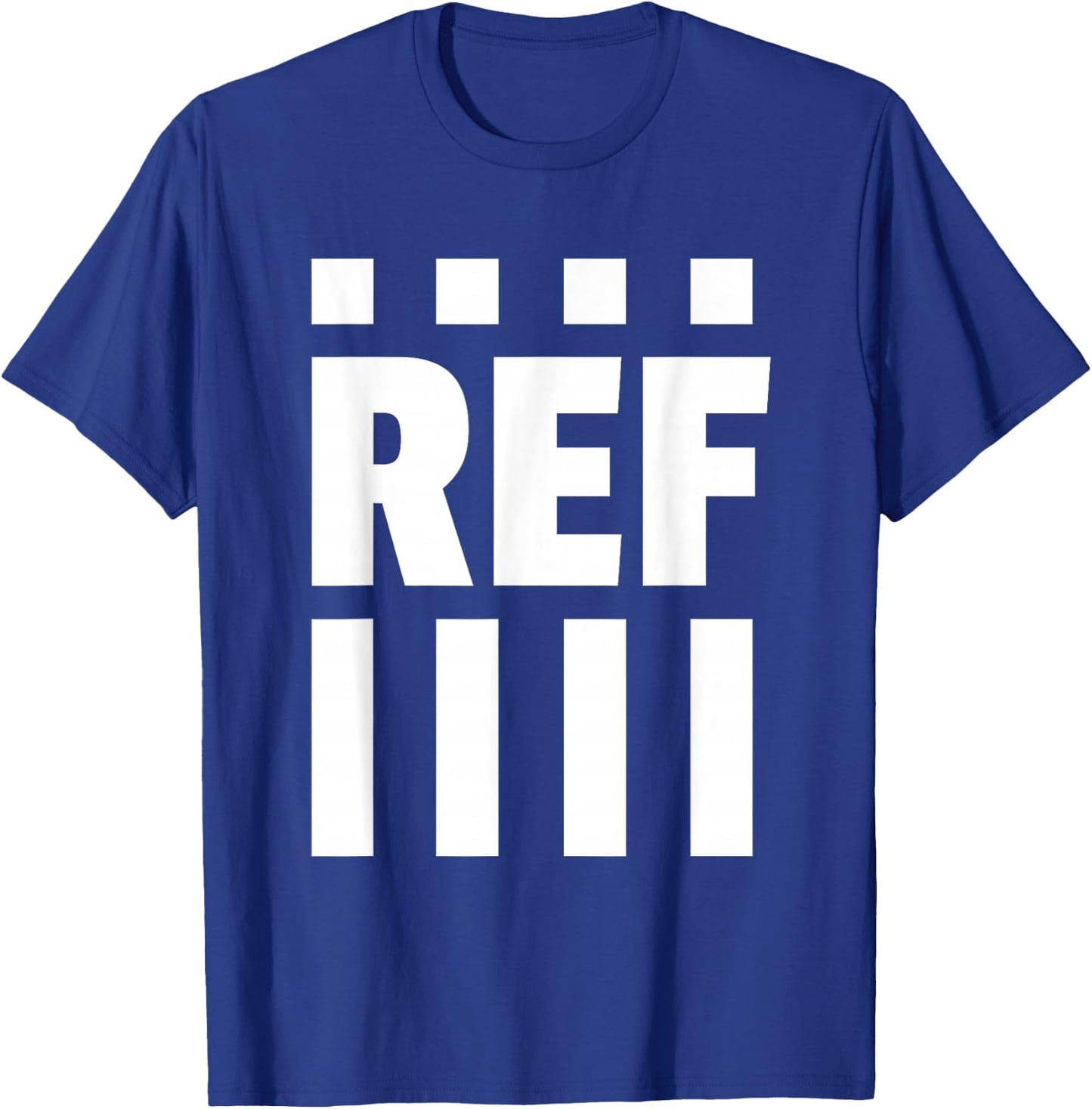 REF White Striped, Referee Official T-Shirt - T-Shirt | Royal