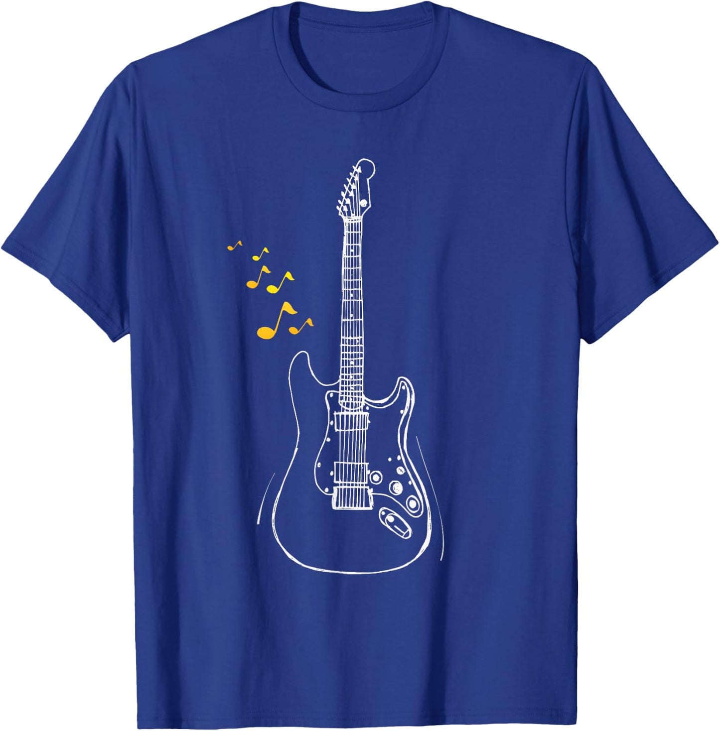 Cut guitar notes, guitarist shirt,guitar musical Notes T-Shirt - T-Shirt | Royal