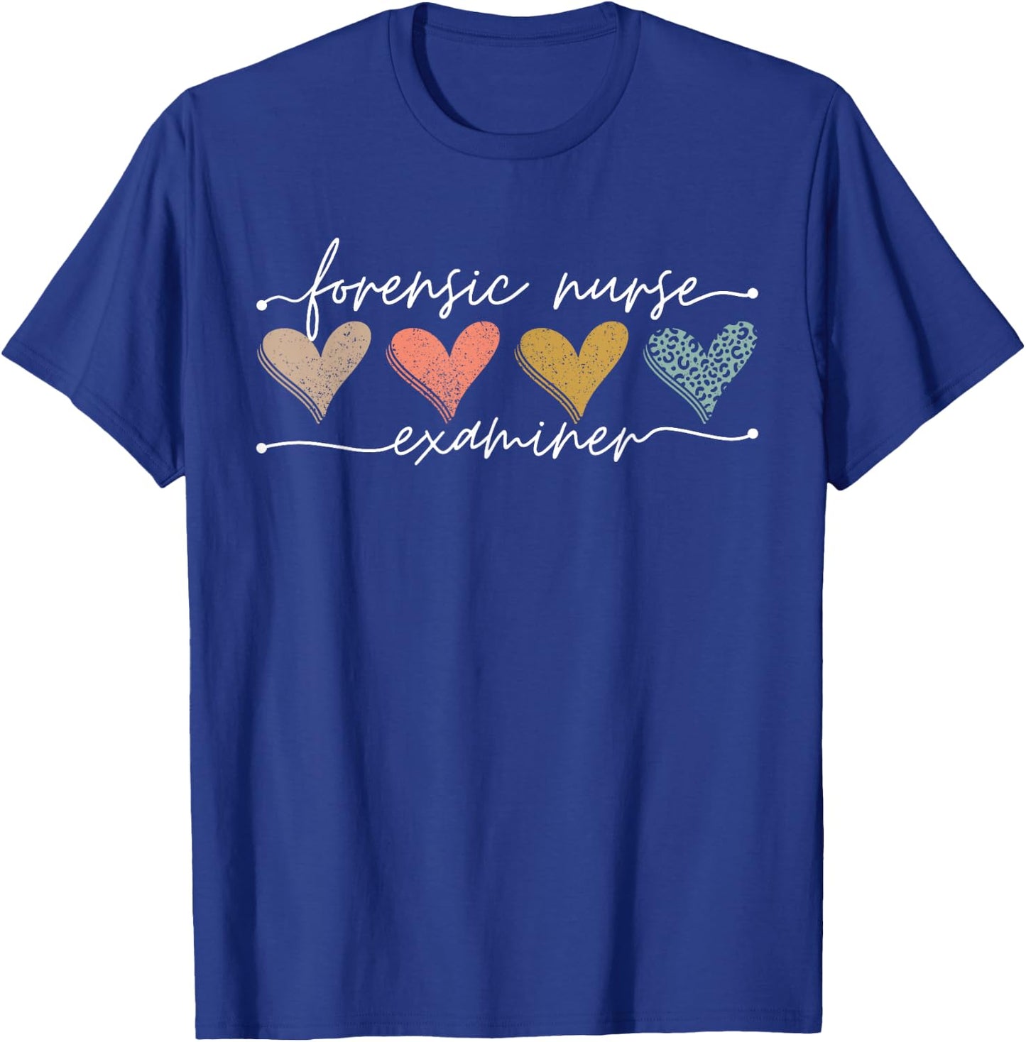 Forensic Nurse Examiner Medical Investigator Nursing Science T-Shirt - T-Shirt | Royal