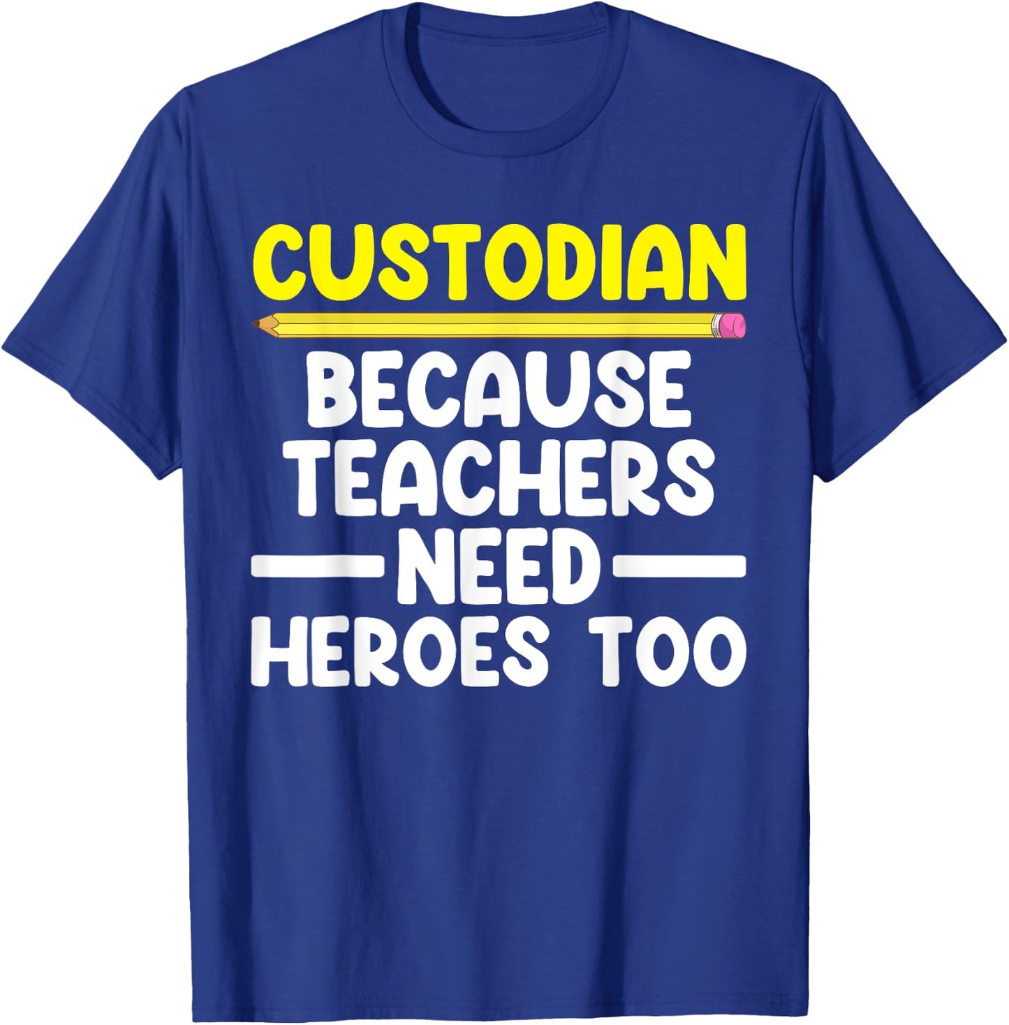 Best Custodian Design Women Janitor School Custodian T-Shirt - T-Shirt | Royal