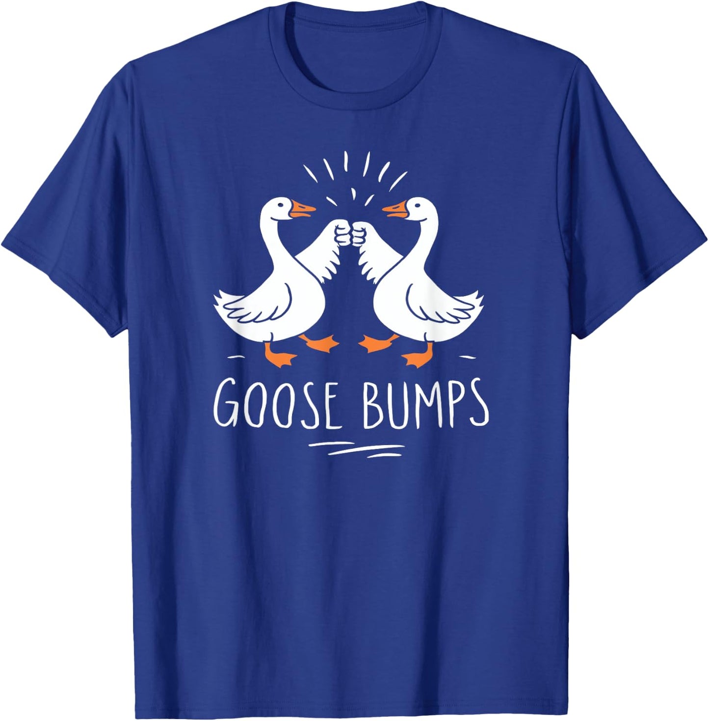 Goose Bumps Cute Funny Geese Fist Bump Pun Kids T-Shirt - T-Shirt | Royal