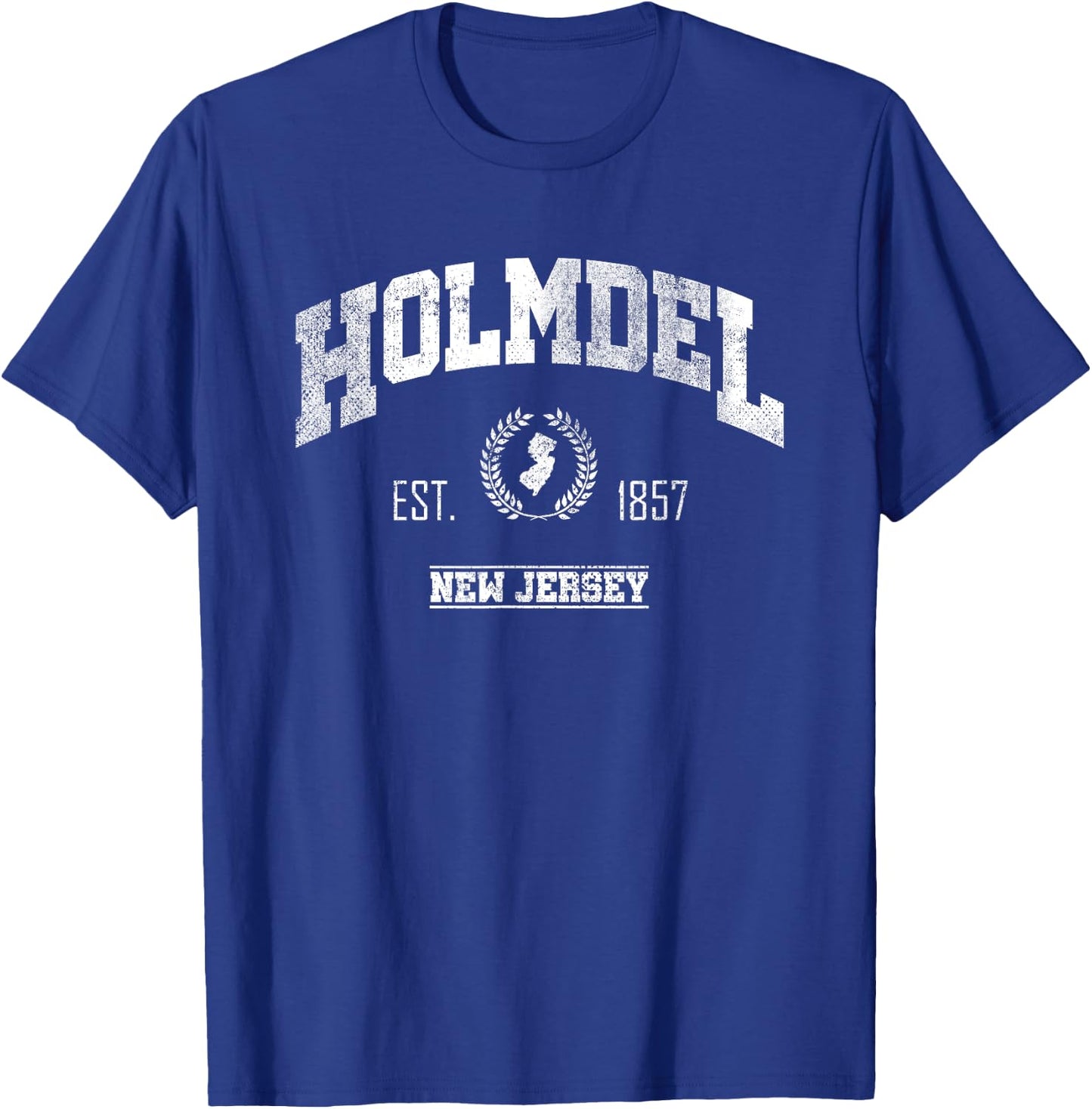 Holmdel NJ | New Jersey | Vintage Throwback T-Shirt - T-Shirt | Royal