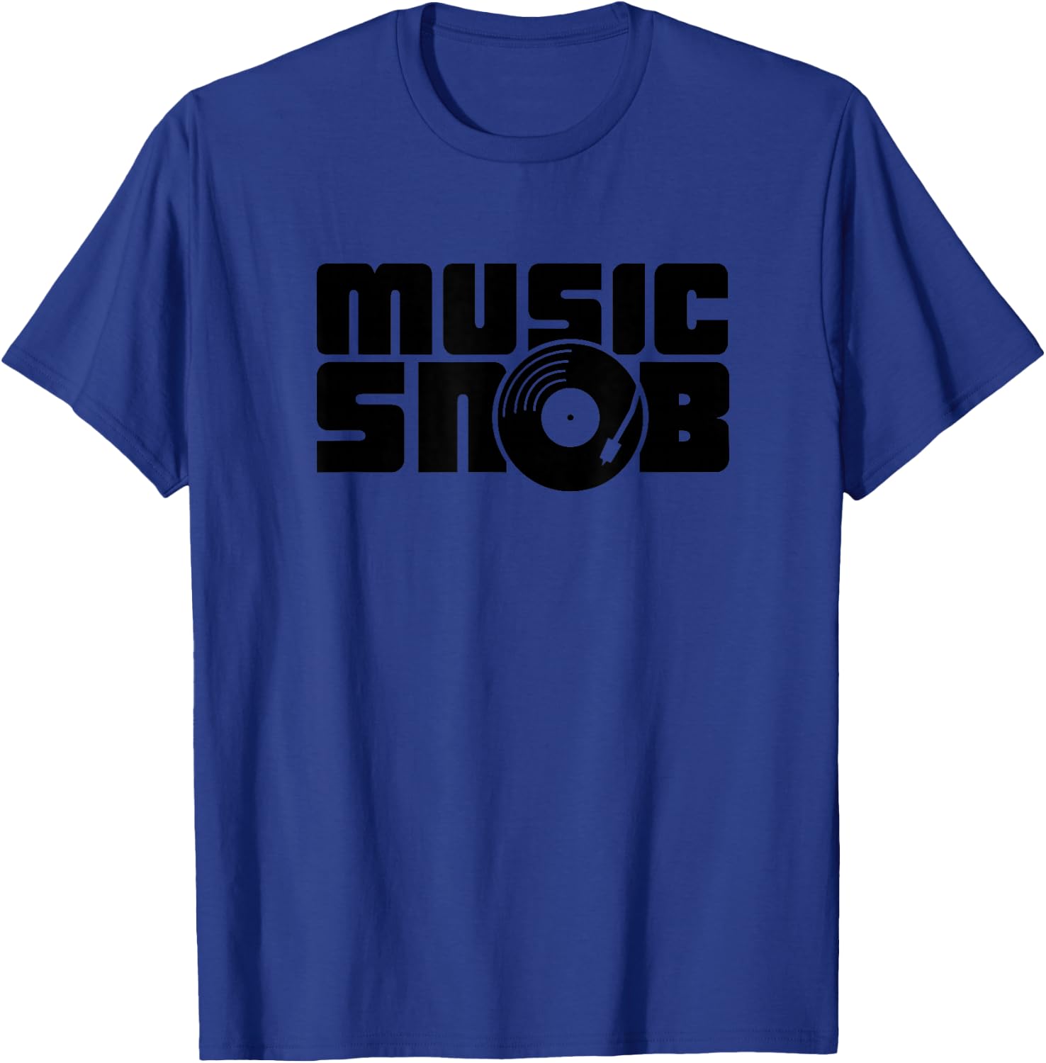 Music Snob Vinyl Record T-Shirt - T-Shirt | Royal