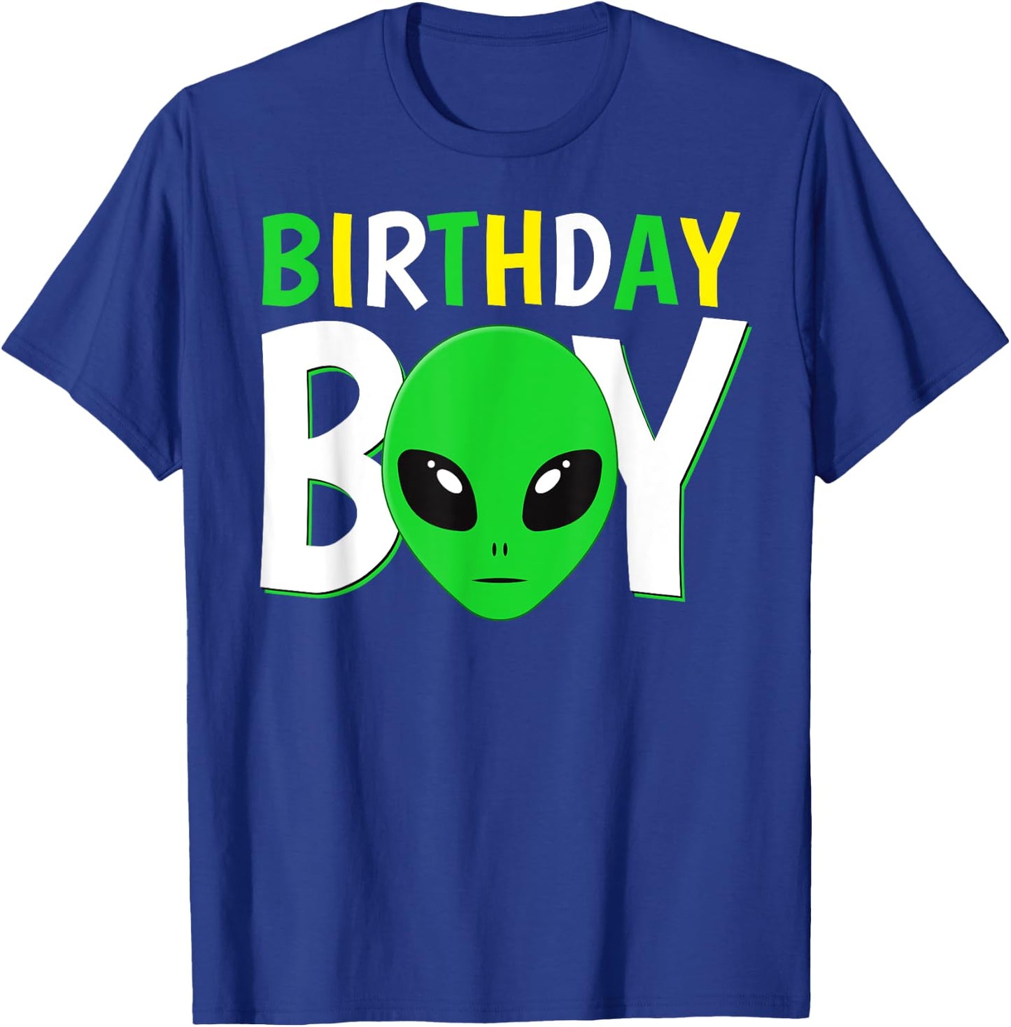 Cute Alien Birthday Boy T-Shirt - T-Shirt | Royal
