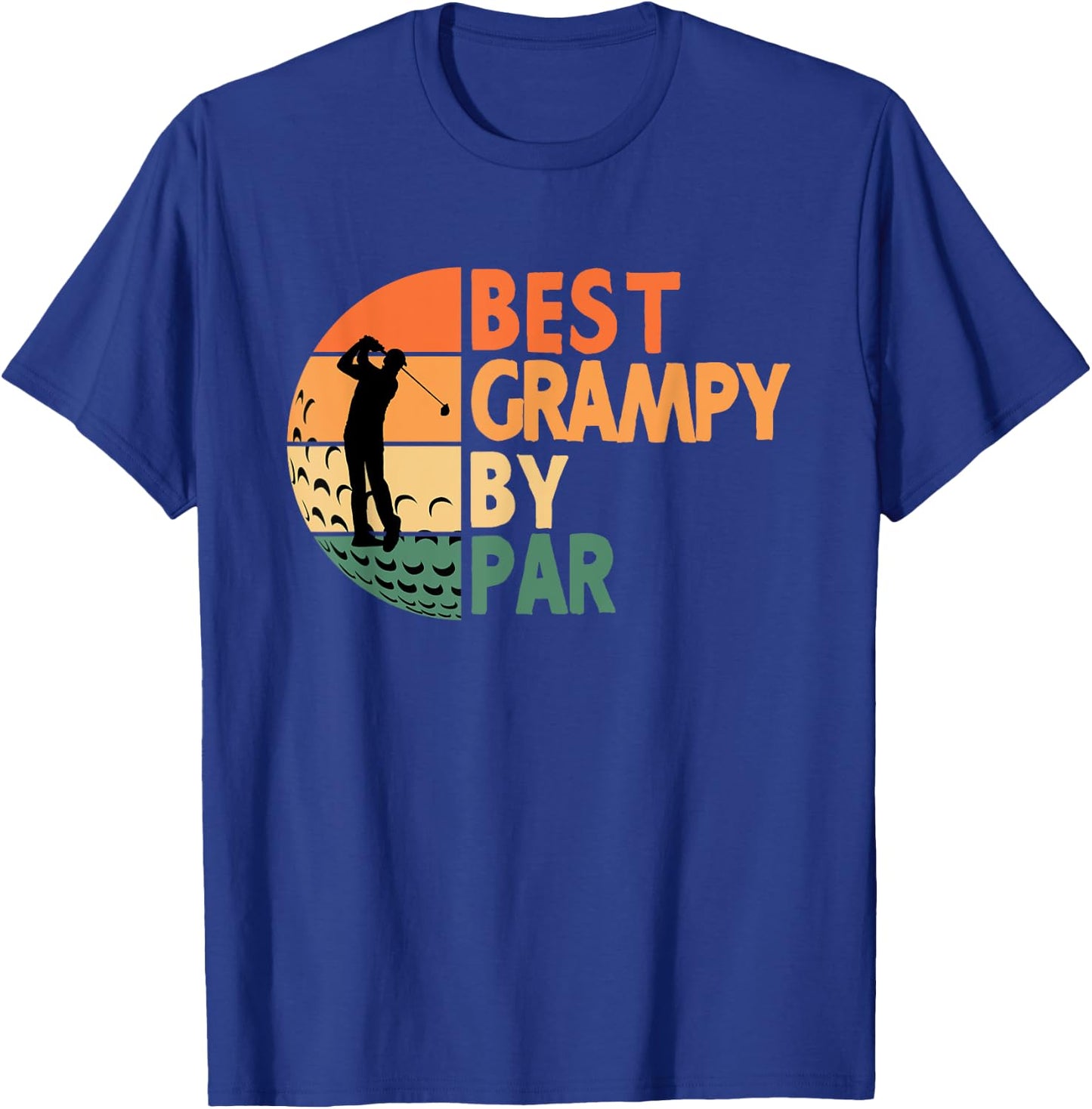 Best Grampy By Par Golfing Funny Golf Golfer T-Shirt - T-Shirt | Royal