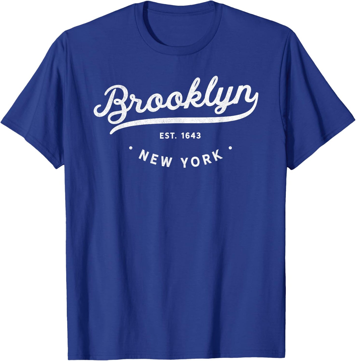 Classic Vintage Retro Brooklyn New York NYC USA Novelty T-Shirt - T-Shirt | Royal