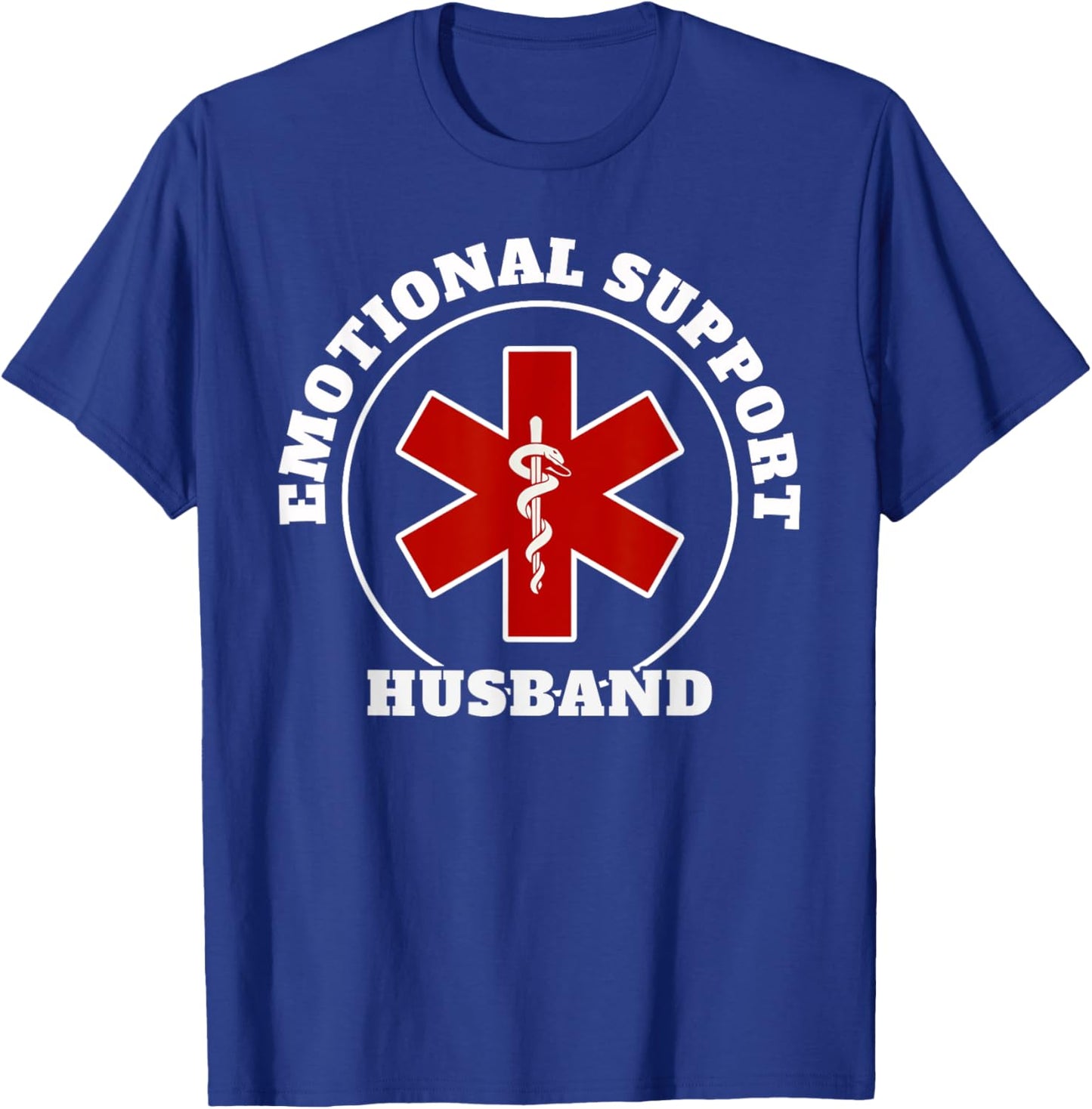 Heart Support Husband Funny Trusty Source of Love T-Shirt - T-Shirt | Royal