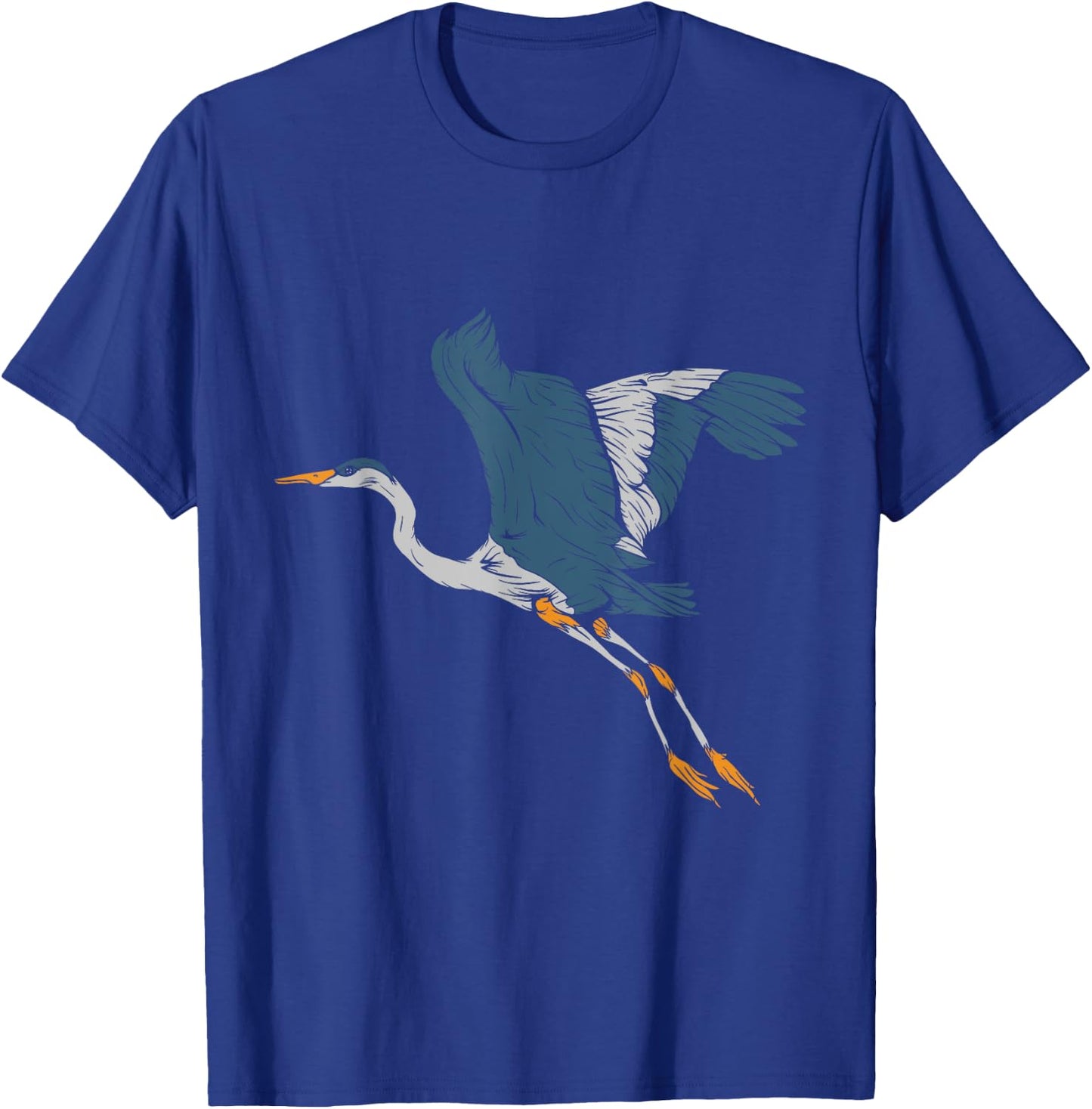 Great Blue Heron Taking Flight T-Shirt - T-Shirt | Royal
