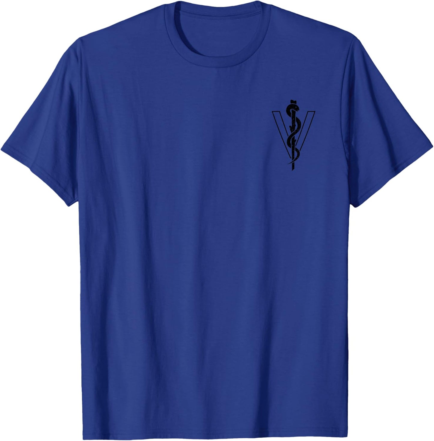 Veterinary Symbol Veterinarian Rod of Asclepius Caduceus T-Shirt - T-Shirt | Royal