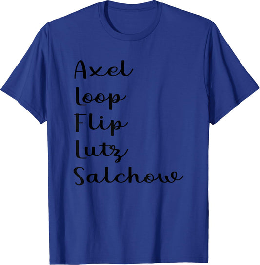 Cute Figure Skating Shirt Girls Teens Women Ice Skating T-Shirt - T-Shirt | Royal