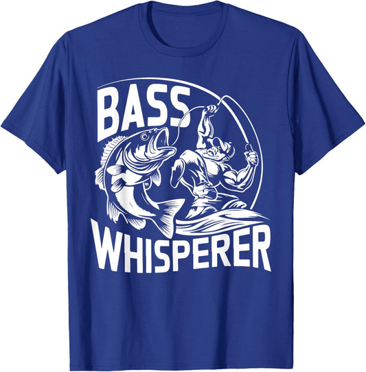 Bass Whisperer Bass Fishing T-Shirt - T-Shirt | Royal