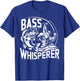 Bass Whisperer Bass Fishing T-Shirt - T-Shirt | Royal