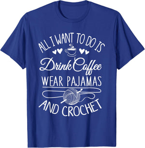 Crochet Saying Shirts- I Love Crochet Shirt T-Shirt - T-Shirt | Royal