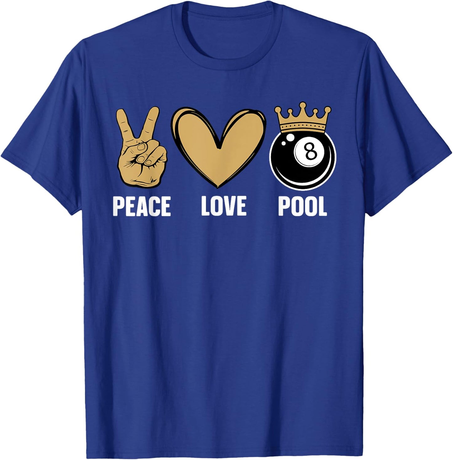Cool Pool Design Women Billiards 8 Ball Pool Player T-Shirt - T-Shirt | Royal