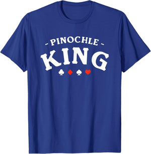 Pinochle King Card Game T-Shirt - T-Shirt | Royal