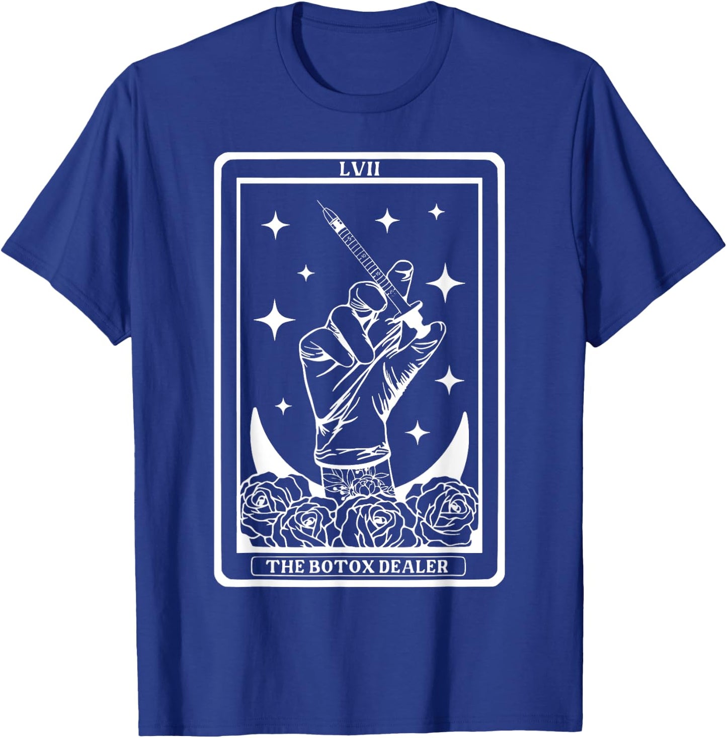Botox Dealer Tarot Card Aesthetic Nurse Injector Lips T-Shirt - T-Shirt | Royal