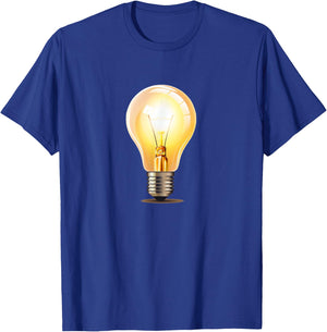 Funny brightly shining Light Bulb Costume T-Shirt - T-Shirt | Royal