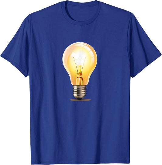 Funny brightly shining Light Bulb Costume T-Shirt - T-Shirt | Royal