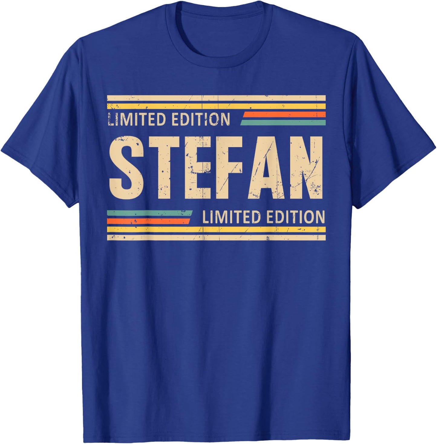 STEFAN Limited Edition Shirt STEFAN Name Personalized T-Shirt - T-Shirt | Royal