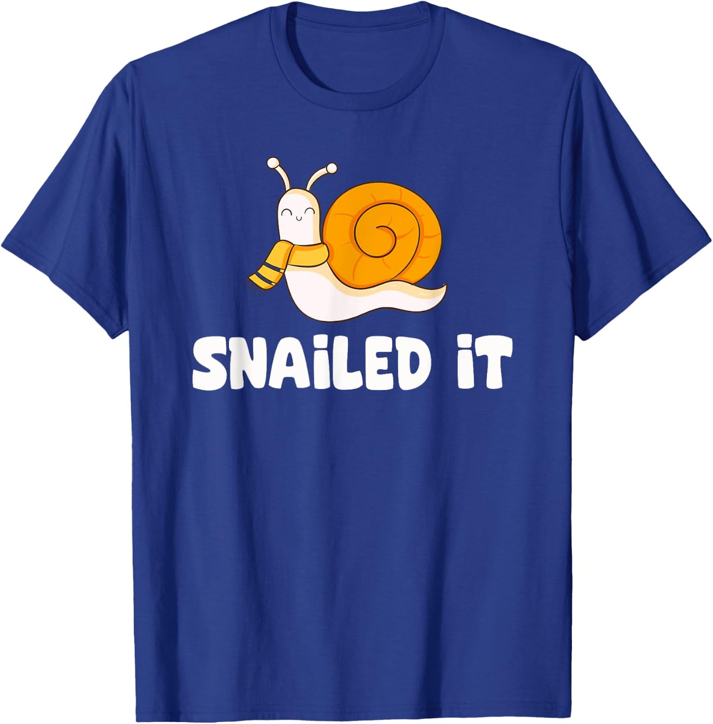 Snailed It Funny Snail T-Shirt - T-Shirt | Royal
