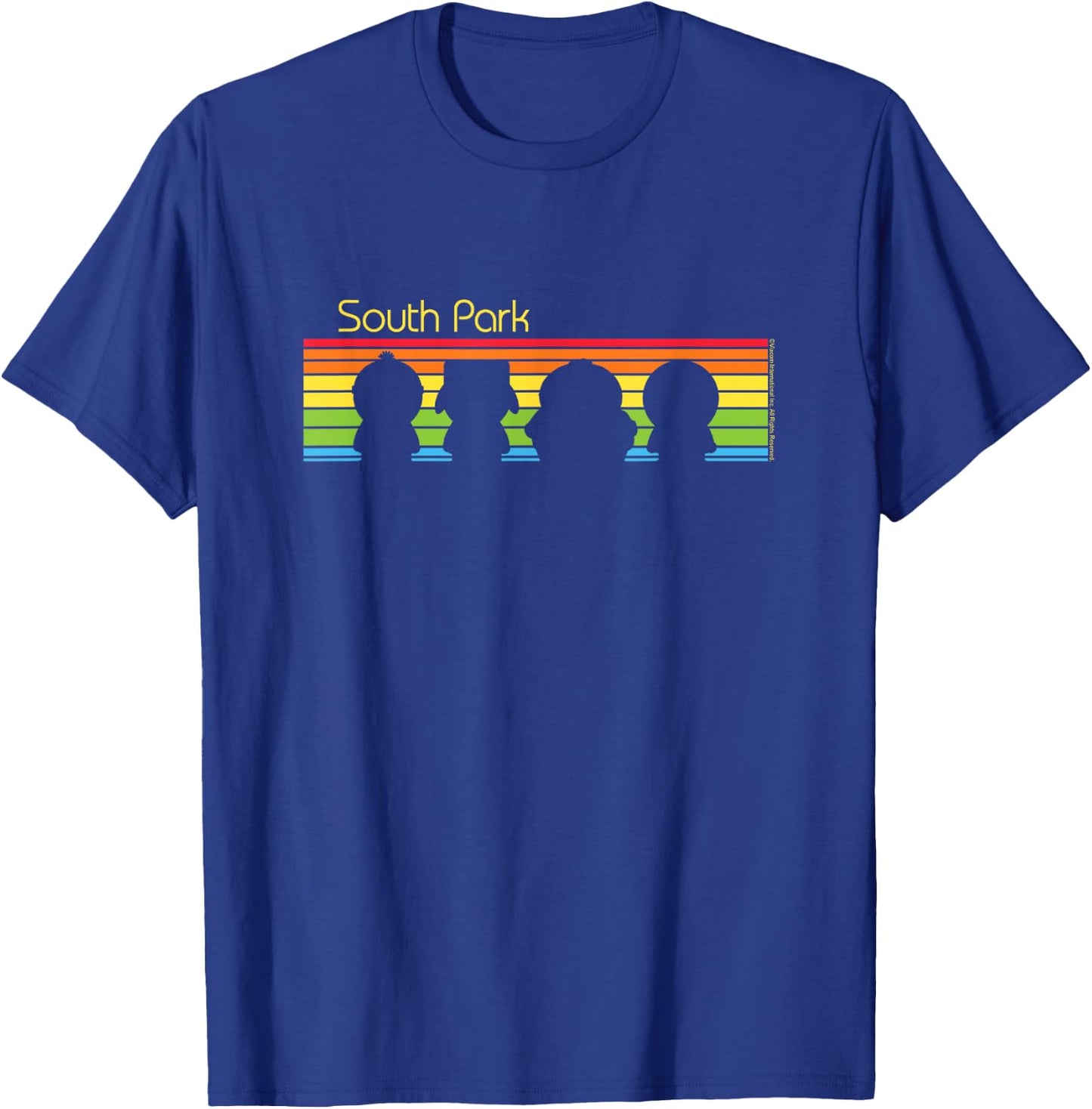 South Park - Rainbow Silhouettes T-Shirt - T-Shirt | Royal