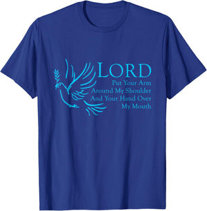 Funny Christian Quote Inspirational Religious Believer Gifts T-Shirt - T-Shirt | Royal