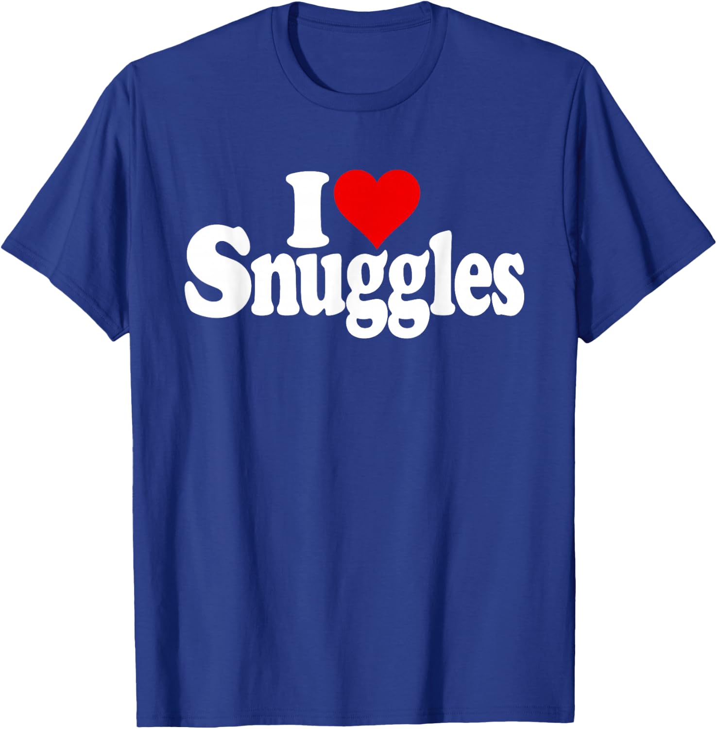 I Love Heart Snuggles Snuggling T-Shirt - T-Shirt | Royal