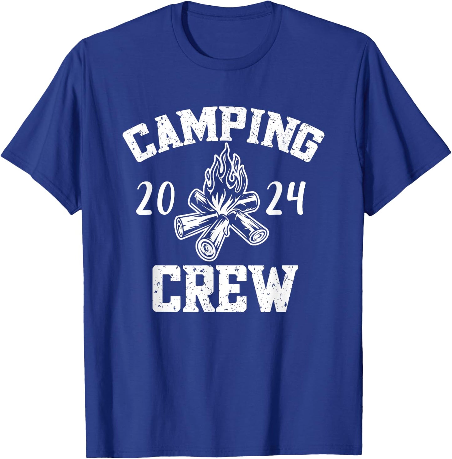 Camper Road Trip Family Matching Group Camping Crew 2024 T-Shirt - T-Shirt | Royal