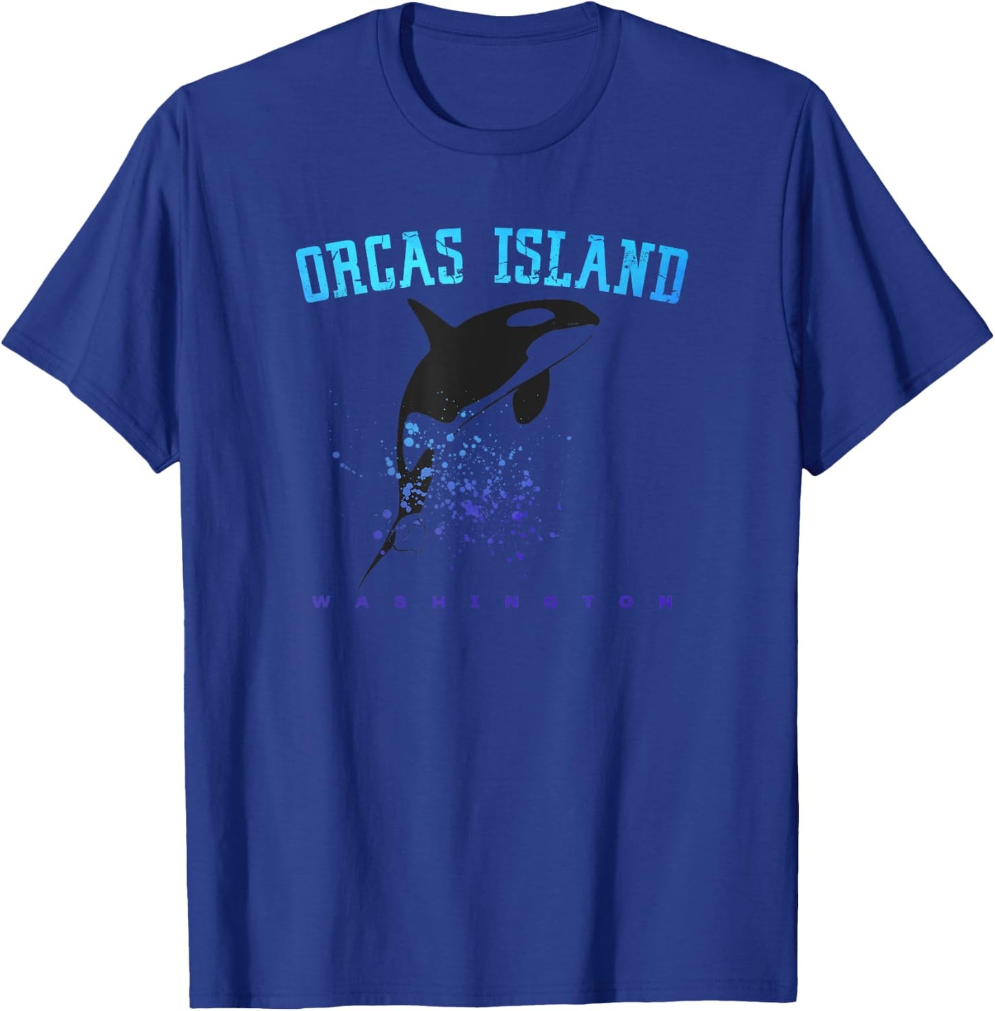 ORCAS ISLAND WASHINGTON Killer Whale Dolphin Lover Souvenir T-Shirt - T-Shirt | Royal