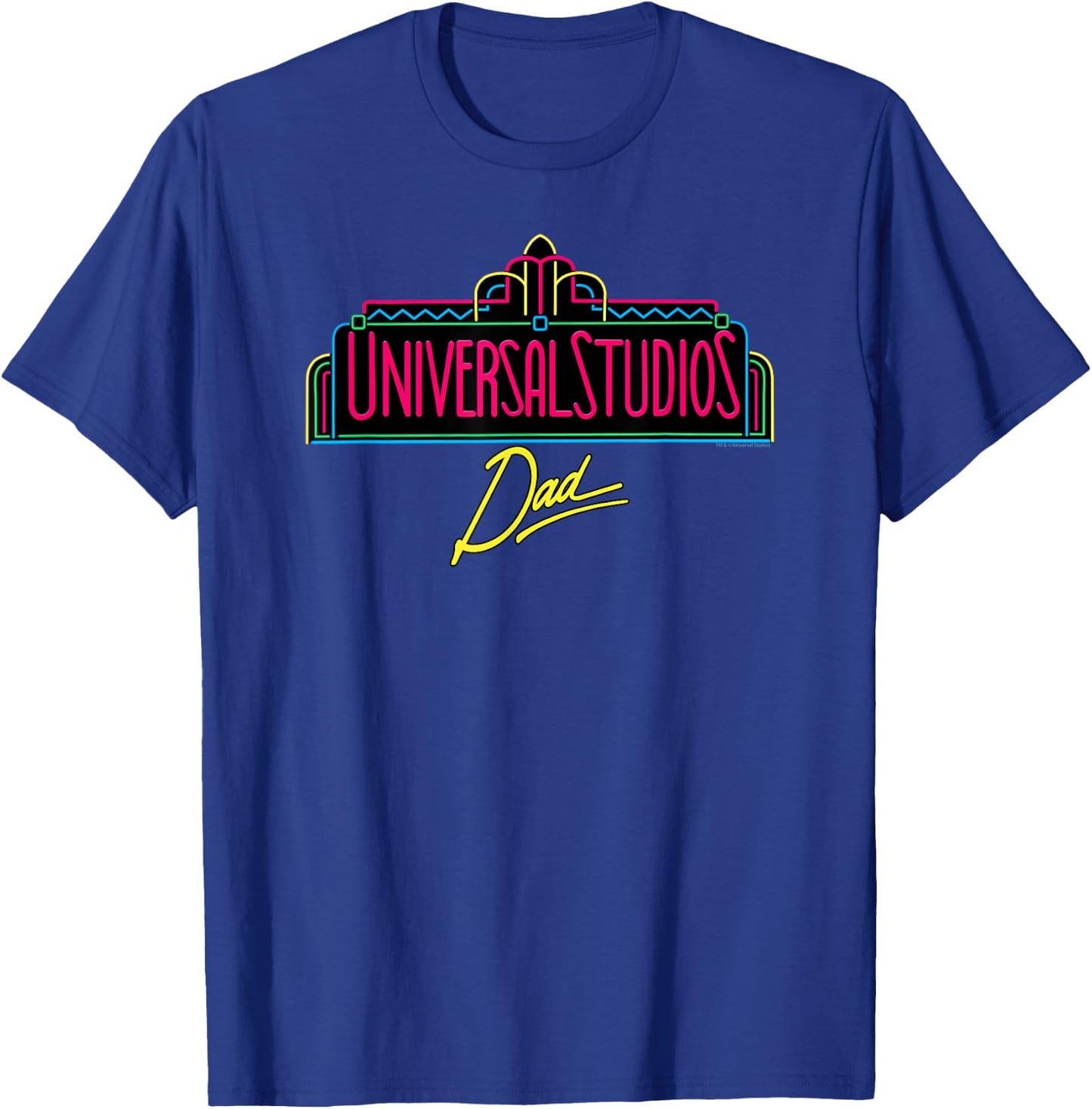 Universal Studios Marquee Dad T-Shirt - T-Shirt | Royal