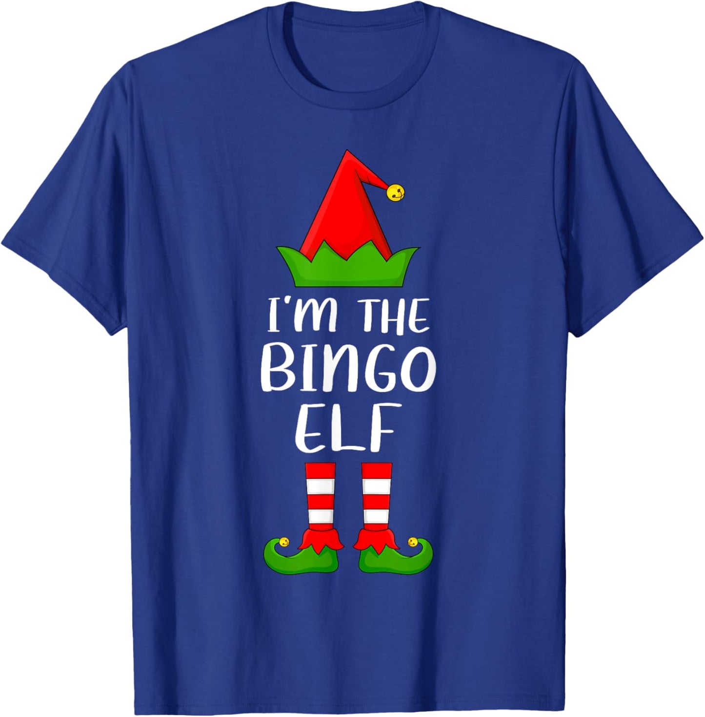 Matching Family Group I'm The Bingo Elf Christmas T-Shirt - T-Shirt | Royal