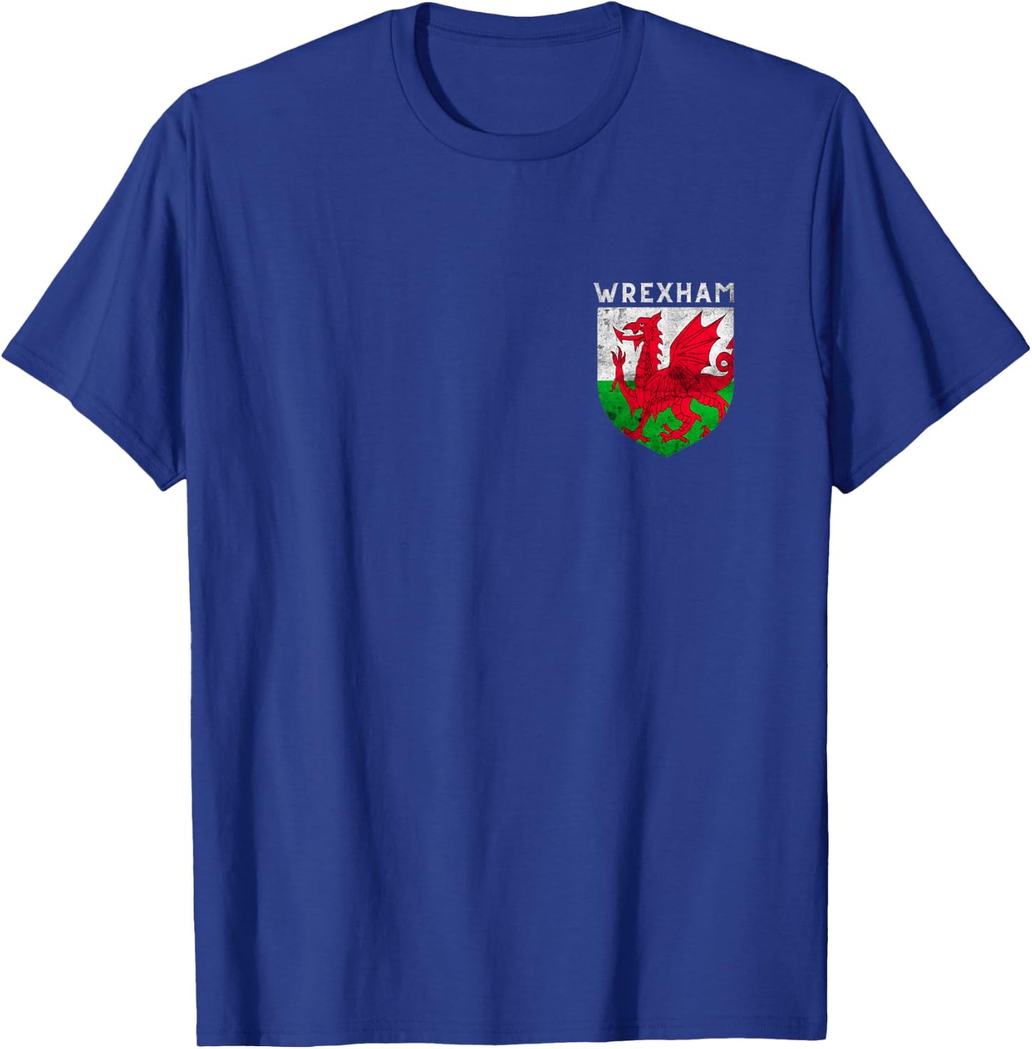 Wrexham Gifts Wales Welsh Flag Dragon Apparel Souvenirs T-Shirt - T-Shirt | Royal