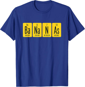 Funny Science Bananas T-Shirt - T-Shirt | Royal