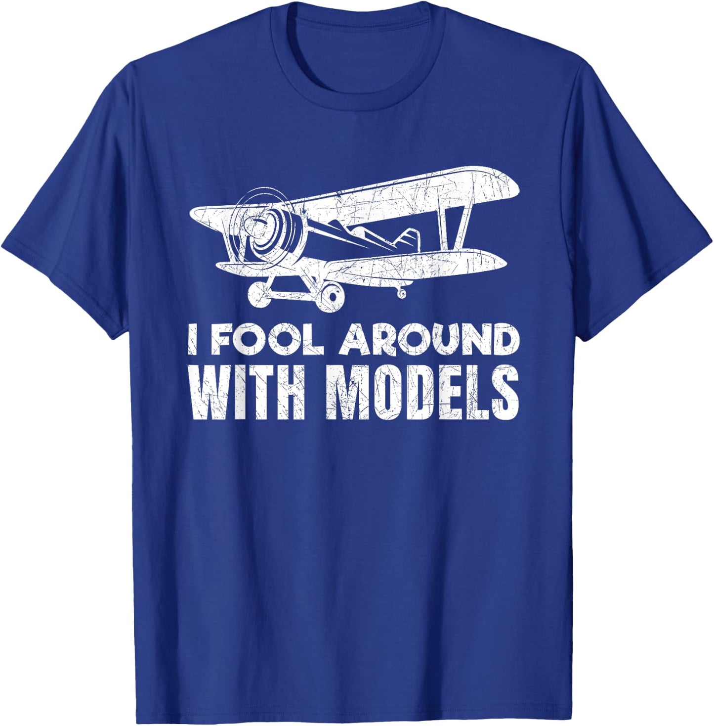 Funny RC Model Airplane Prop Plane Pilot Gift T-Shirt - T-Shirt | Royal