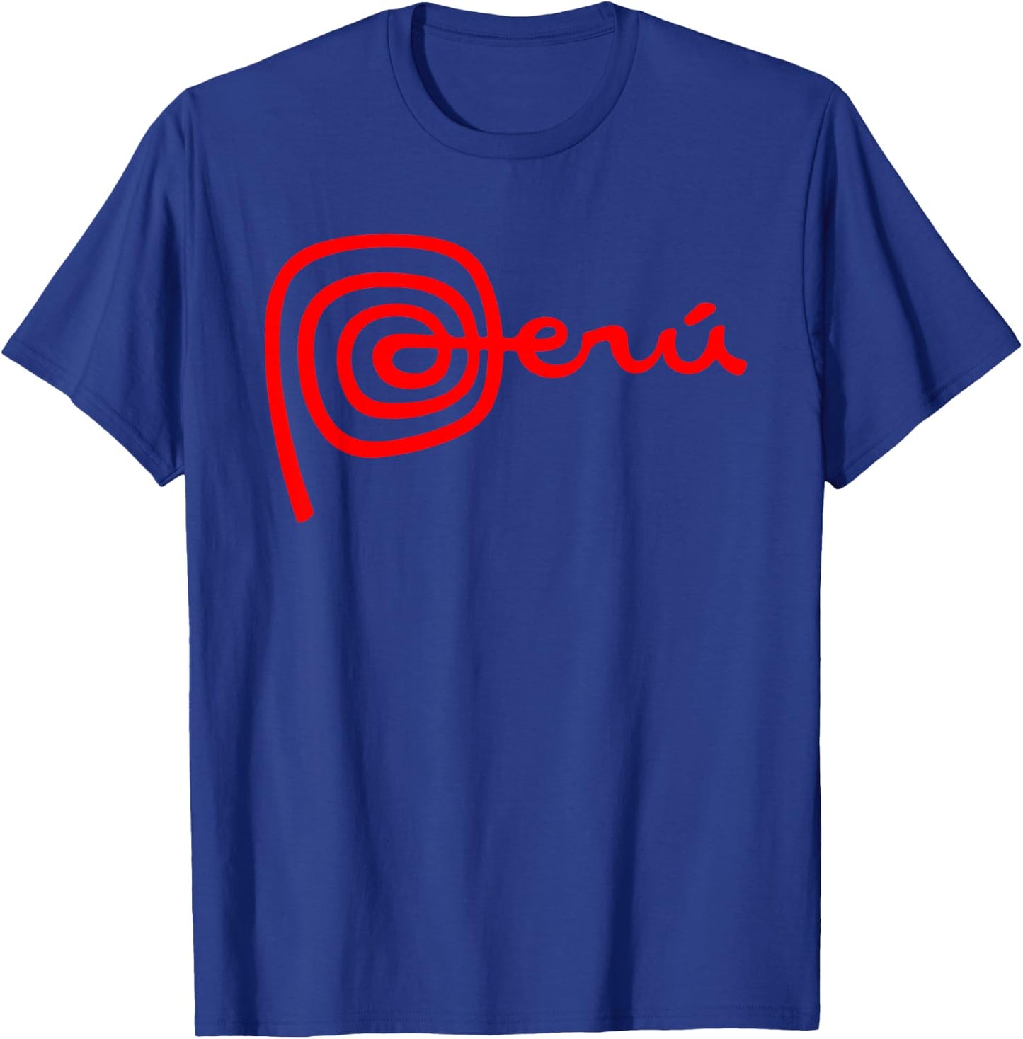 Peru Design Logo Peru Nasca Lines Men Women Kids T-Shirt - T-Shirt | Royal