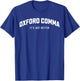 Oxford Comma Supporter Grammar Funny T-Shirt - T-Shirt | Royal