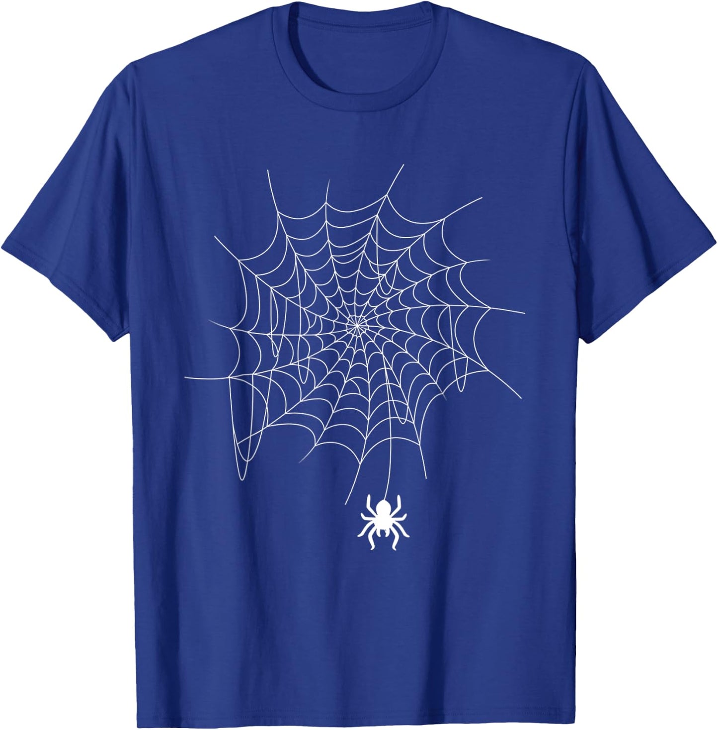Funny Spider Web Lazy DIY Halloween Costume Men Women Kids T-Shirt - T-Shirt | Royal