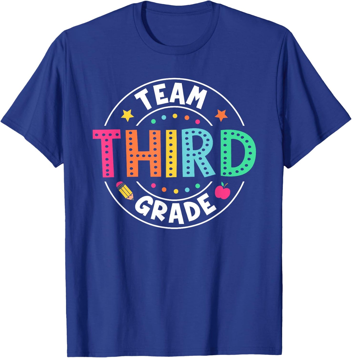 Team Third Grade Teacher Kids Back To School 3rd Grade Squad T-Shirt - T-Shirt | Royal