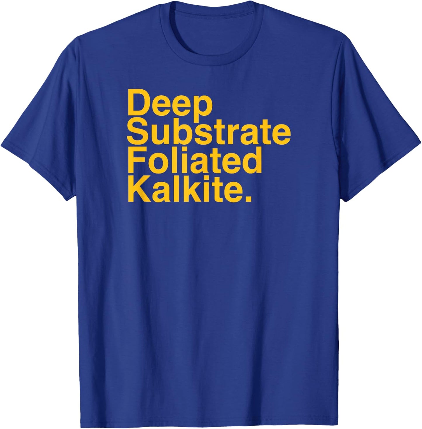DEEP Substrate FOLIATED KALKITE T-Shirt - T-Shirt | Royal