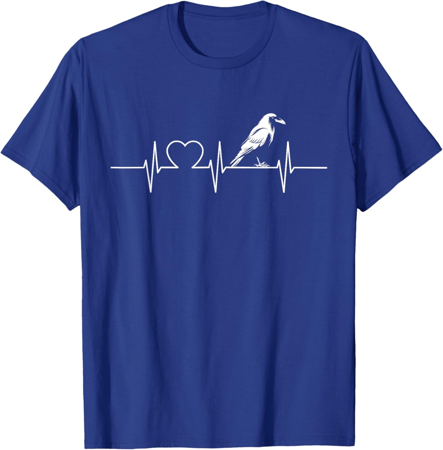 Crow Heartbeat Crows Crow T-Shirt - T-Shirt | Royal