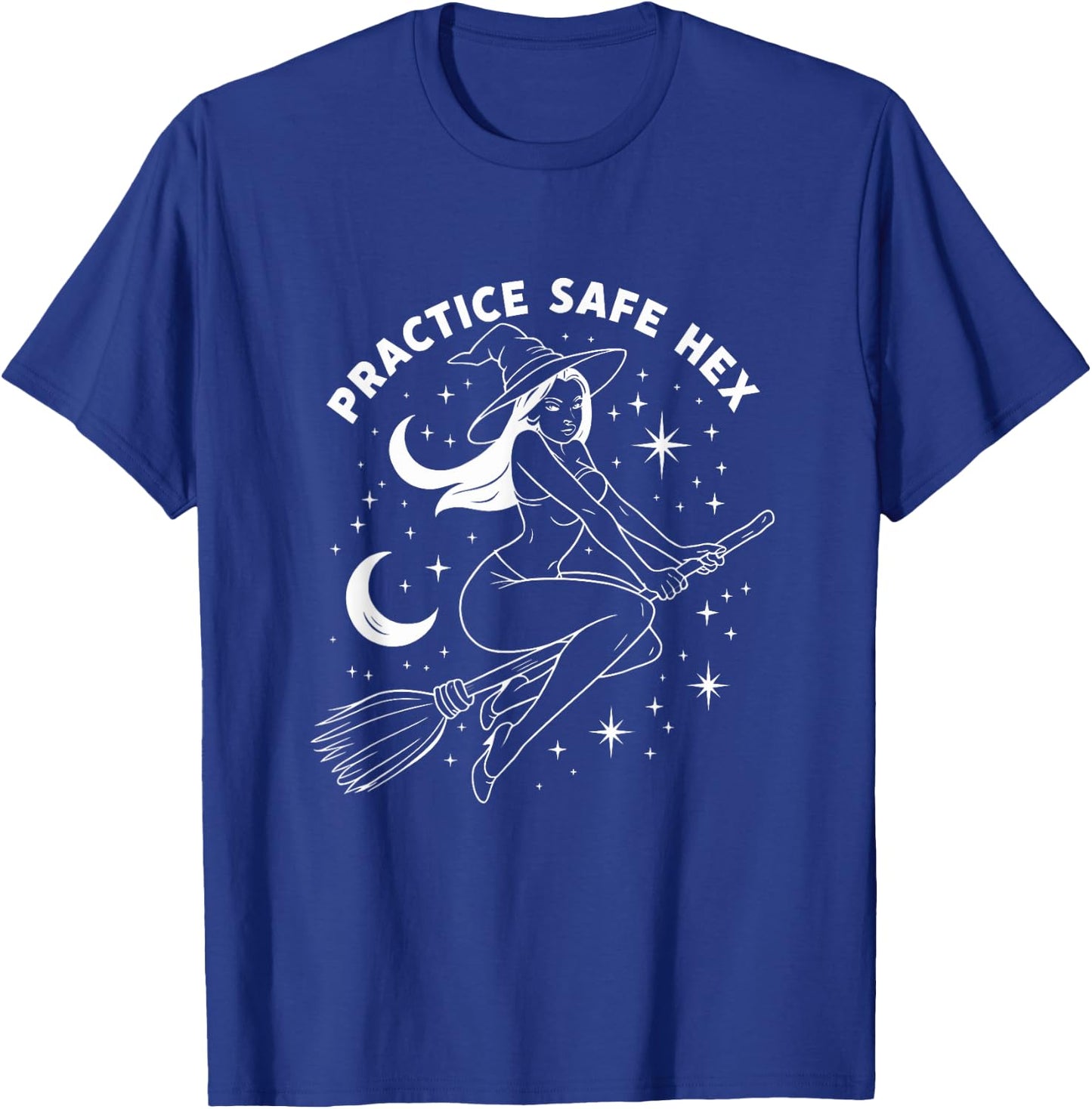 Practice Safe Hex - Halloween Pagan Education Witch T-Shirt - T-Shirt | Royal