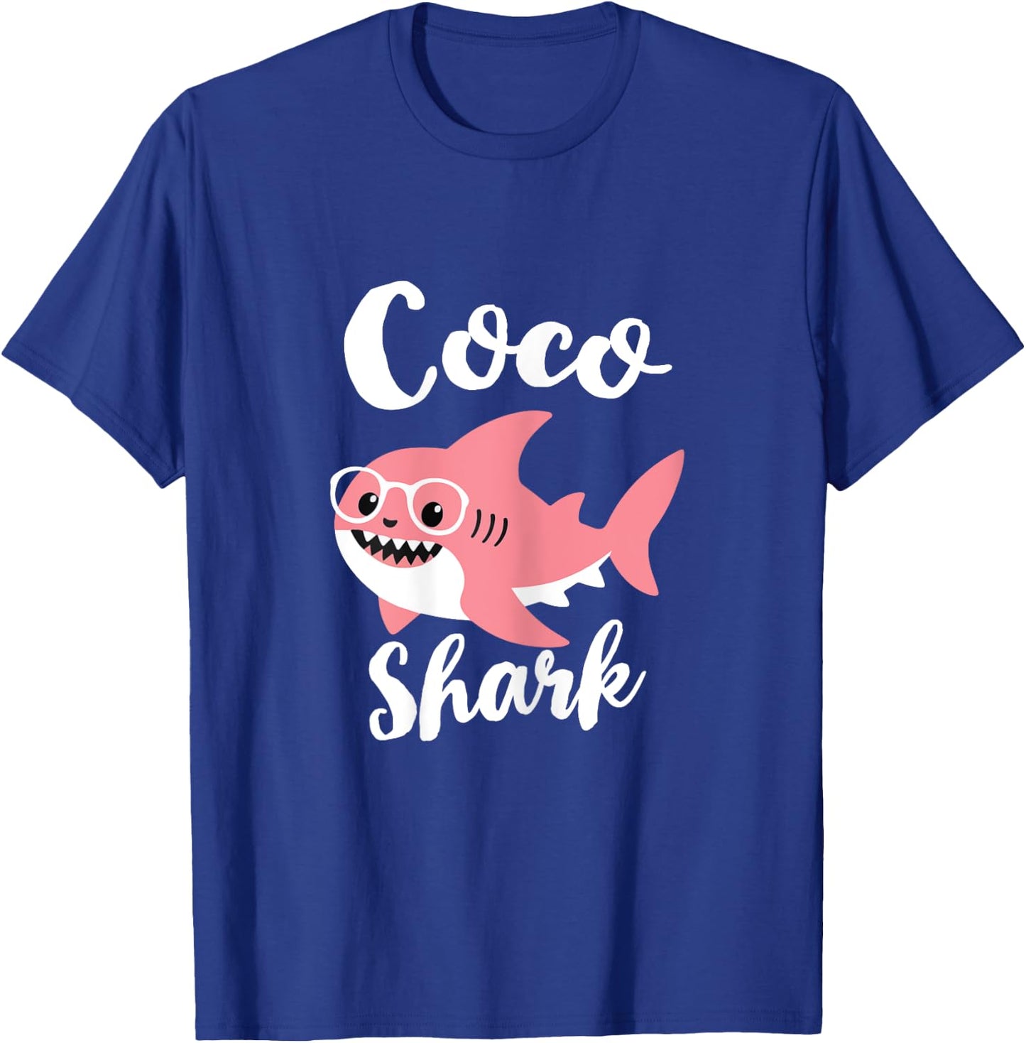 Coco Shark Mother's Day Grandma Funny T-Shirt - T-Shirt | Royal