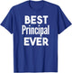 Distressed Best principal Ever T-Shirt - T-Shirt | Royal