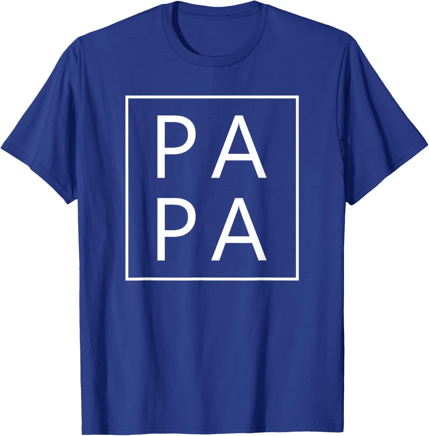 PAPA Father's Day New Grandpa Gift DADA MAMA Family Matching T-Shirt - T-Shirt | Royal